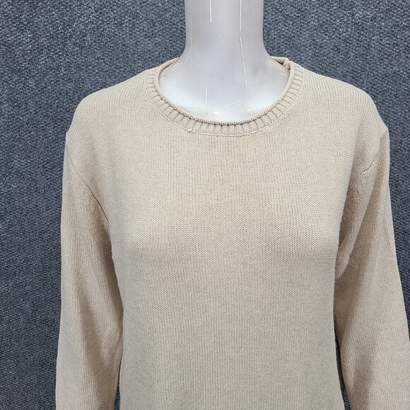 Ella Moss Ladies Everyday Trendy Sweater Medium Size Tan Pullover Long Sleeves - Picture 4 of 10